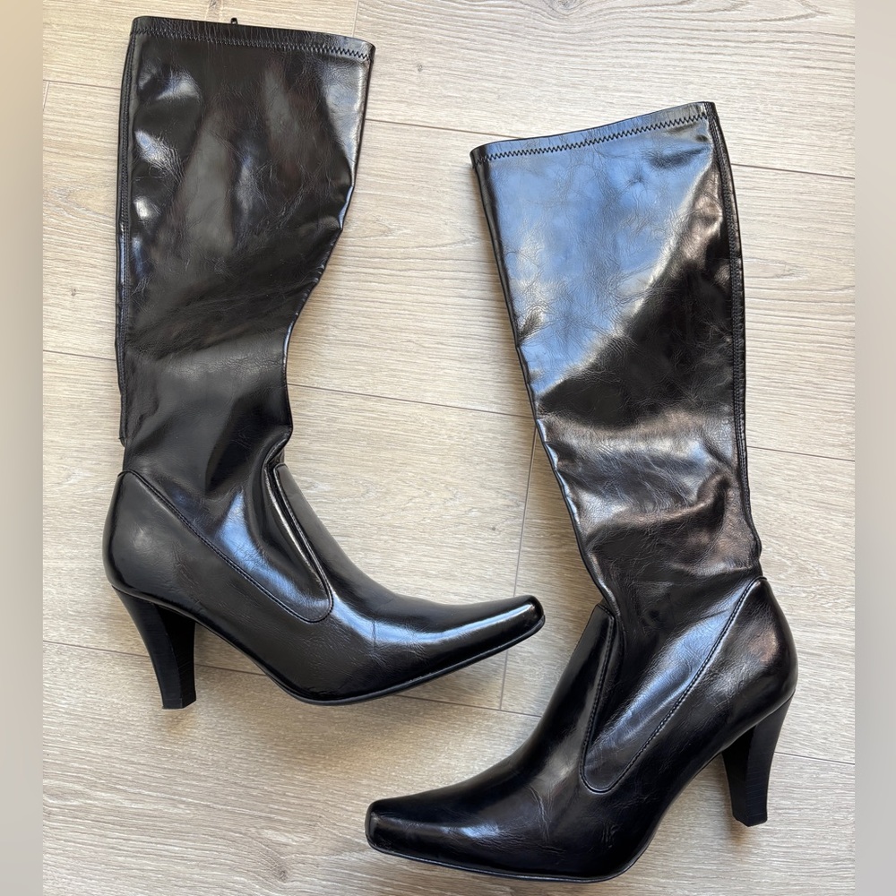 Franco Sarto knee high black boots